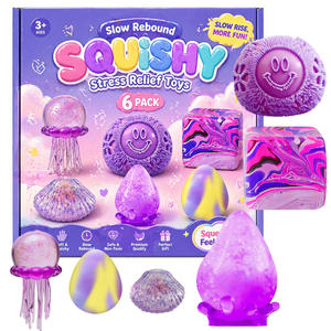 H77-1 Cubos de Hielo de Maltosa, Gotas de Agua, Osito de Peluche, Azul, Rosa, Morado, Bola Antiestrés, Bola de Nieve - Product Image 2
