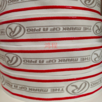 Bande élastique en caoutchouc de silicone de haute qualité tresse tricot bande élastique polyester tissé couture bande Web élastiques sangle