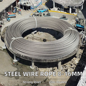 6×19 8×19 9×19 FC Iwrc スチールワイヤーロープ 8～16mm 建設用リフトエレベーター牽引ホイストケーブル 6X19 8X19 9X19 スチールロープ - Product Image 2