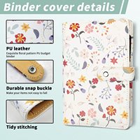 Uptodate Hardcover Notebook A6 Ordner persönliches Tagebuch Wochen planer Agenda Veranstalter Ring Briefpapier Binder Lose blatt Notizbuch