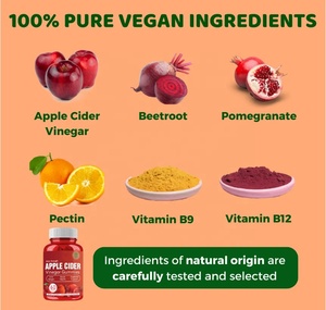 Vente en gros <span class=keywords><strong>Prix</strong></span> d'usine Marque privée Gummies au vinaigre de <span class=keywords><strong>cidre</strong></span> biologique - Product Image 5