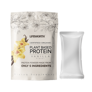LIFEWORTH Marca Própria Suplemento Esportivo 21G Proteína Vegana à Base de Plantas Sabor Baunilha Sem Açúcar - Product Image 1