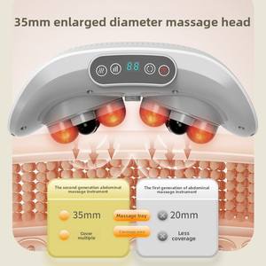 Máquina de masaje abdominal para quemar grasa, cinturón de adelgazamiento del vientre inteligente eléctrico, masajeador de compresa caliente de piedra Bian - Product Image 4