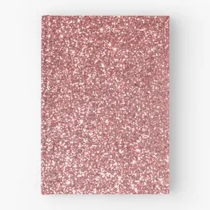 新しいデザインの高級ハードカバー日記ピンクのキラキラ光沢のあるカバーノートブックジャーナル女の子のための日記