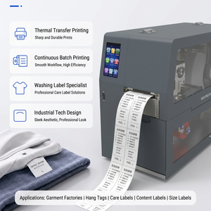 Impresora Industrial de Etiquetas de Cuidado de la Ropa de 600 DPI, Máquina de Etiquetas Textiles de Doble Cara para Etiquetas de Ropa y Calzado - Product Image 3