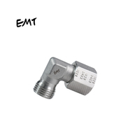 Adaptor Tabung Adaptor Hidrolik 90 Derajat Elbow Reducer Adaptor Tabung dengan Mur Putar
