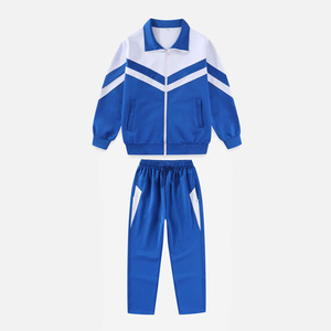 Conjunto de uniforme escolar azul y blanco para estudiantes de secundaria y preparatoria, ropa deportiva para primavera y otoño, uniformes de clase unisex 140-190 - Product Image 4