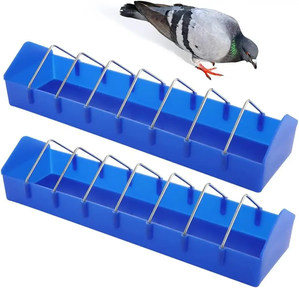 Großhandel Kunststoff Vogel Feeder Geflügel Wachtel Wasser Trinker Taube Fütterung Trog LMB-23