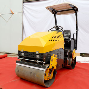 Livraison gratuite, Euro 5 EPA, compacteur vibrant à tambour simple/double, rouleau compresseur, rouleau à asphalte, prix des machines de construction routière - Product Image 2