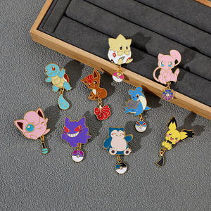 5000 types de badges, broches et épingles de col <span class=keywords><strong>en</strong></span> émail métallique, mignons, avec logos, pour chapeaux, de la série <span class=keywords><strong>Pokémon</strong></span> Gengar Snorlax - Product Image 5