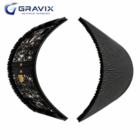 Module d'écran LED flexible P2 P2.5, panneau d'affichage LED incurvé souple, taux de rafraîchissement élevé 3840Hz pour affichage créatif en colonne et en vague