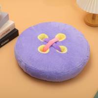 Coussin de siège en peluche en forme d'animal de dessin animé mignon, ours en peluche doux, coussin de chaise antidérapant, vente en gros et au détail, pour s'asseoir au sol