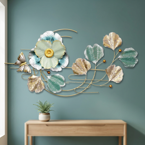 Diseño de hoja de media luna, Panel de Arte de pared de Metal de hierro, excelente colgante decorativo para el hogar al aire libre para uso Interior - Product Image 4