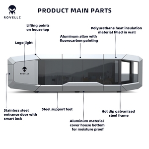 บ้านตู้คอนเทนเนอร์เหล็กแบบกำหนดเอง10ม. ร้านค้าป๊อปอัพที่ทันสมัยสำหรับกิจกรรมกลางแจ้งและห้างสรรพสินค้า - Product Image 3