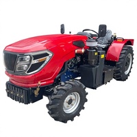 Precio de Tractores en China, Venta al por Mayor de Tractores Compactos de Cuatro Ruedas 4x4 de 50hp y 60hp para Granjas y Jardines