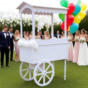 Carrito <span class=keywords><strong>de</strong></span> Dulces <span class=keywords><strong>de</strong></span> Madera Vintage para <span class=keywords><strong>Alquiler</strong></span> en Bodas y Eventos - Exhibidor Portátil <span class=keywords><strong>de</strong></span> Postres para Celebraciones <span class=keywords><strong>de</strong></span> Cumpleaños - Product Image 3