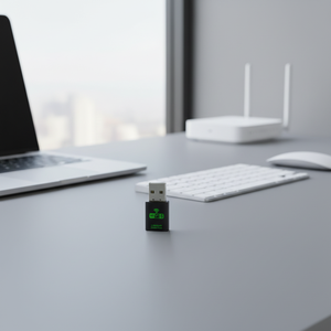 Adaptateur Wi-Fi 6 AX1800 LZH Mini sans fil, récepteur USB interne sans pilote, Bluetooth 5.4, 2-en-1 pour ordinateur portable - Product Image 1