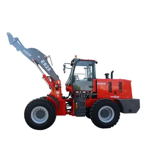 Everun ER28 2.8ton Front Discharge Hydraulic Farm Diesel Small Compact Articulated Mini Wheel Loader