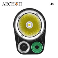 Lampe de plongée ARCHON J4 rechargeable, étanche à 200 m, lumière sous-marine blanche/verte/rouge 3-en-1, 3500 lumens, recherche sous-marine