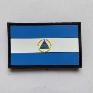 PVC nikamarua bendera Patch Nikaragua taktis Patch PVC <span class=keywords><strong>Hook</strong></span> dan <span class=keywords><strong>Loop</strong></span> pengikat - Product Image 1