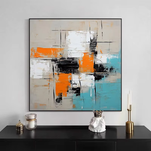 Peinture à l'huile semi-peinte à la main, art abstrait tridimensionnel, décoration murale <span class=keywords><strong>pour</strong></span> hôtels et restaurants - Product Image 6