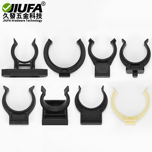 Clips para tablero de gabinete de cocina, conectores de montaje de plástico negro para fijación de paneles de suelo - Product Image 1