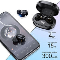 Écouteurs sans fil TWS E7S V 5.0 avec réduction de bruit, affichage numérique LED, étui de charge 30H, casque audio mobile pour joueurs