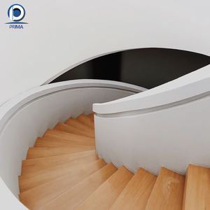 Escalera de Caracol Prefabricada Prima para Interiores, Marco de Metal Negro Mate, <span class=keywords><strong>Escalones</strong></span> de Madera Impermeables, <span class=keywords><strong>Escalones</strong></span> de Caracol Pequeños para el Hogar - Product Image 4