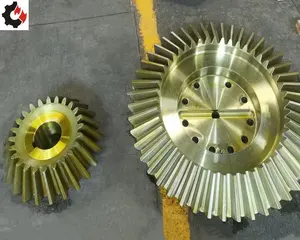 Wangli CNC machining high quality non-standard alloy steel large diameter spiral bevel gear