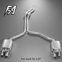 Système d'échappement en acier inoxydable pour Audi S6 S7 4.0T 2013, soupape d'échappement pour améliorer les performances, échappement arrière