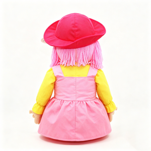 Marioneta de mano personalizada con boca móvil, marioneta de ventrilocuidista de niña, marioneta de mano de peluche para niños. - Product Image 4