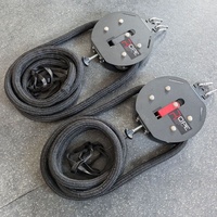 Appareil d'entraînement à la corde sans fin monté sur rack de musculation pour la force du haut du corps – Machine à corde de traction pour usage commercial et domestique