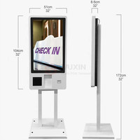 Système d'enregistrement du patient personnalisé Kiosque de paiement par commande automatique Fournisseur 215 Terminal libre-service multiple avec imprimante de factures intégrée