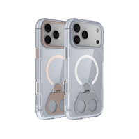 Coque transparente magnétique transparente anti-jaune pour Iphone17 Pro Max étuis de téléphone de support d'origine