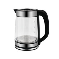 Bouilloire électrique Offre Spéciale de 2,2 L Samovar Double théière turque ensemble de théière noire sans Bpa bouilloires en verre avec théière de 1,0 L