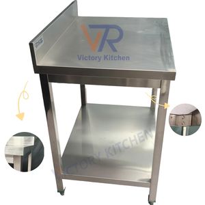 Mesa de Trabajo de Acero Inoxidable Victory Kitchen, Gran Venta en el Sudeste Asiático, con Tablero de Cortar y Patas de Respaldo para Hoteles VCT - Product Image 6