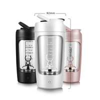 En gros Smart Rechargeable Sans Bpa 650ml Noir Tritan Gym Électrique Café Protéine Mélangeur Shaker Bouteille