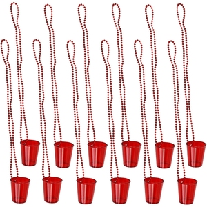 Paquete de vasos de chupito con cuentas y vasos de plástico tipo collar, recuerdos para fiestas, despedidas de <span class=keywords><strong>soltera</strong></span>, cumpleaños y bodas, más vendidos - Product Image 5