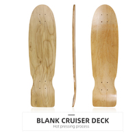 En gros 7ply Oem Personnalisé Blanc D'érable Vieille École Patin Surf Planches À Roulettes