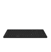 Clavier à membrane sans fil AIKUN 2.4G pour bureau et domicile - Interrupteurs en caoutchouc - Touches multimédias - Emplacement pour clé USB - 2 piles AAA