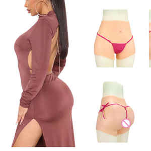 Zachte Siliconen Nep <span class=keywords><strong>Pussy</strong></span> Broek Doordringbaar Insertable Boxer Man Naar Vrouw Nep <span class=keywords><strong>Vagina</strong></span> Broek Voor Crossdresser Shemale Transgender - Product Image 1