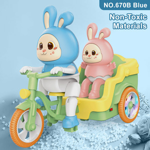 Voiture de jouet électrique à trois roues personnalisée et élégante pour enfants, en plastique, avec effets lumineux et musicaux - Product Image 5