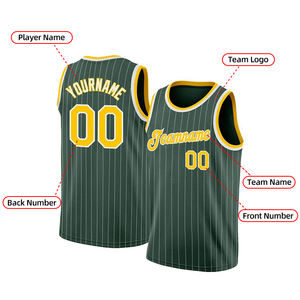 Seragam Basket Berkualitas Tinggi dengan Logo Tim, Nama, dan Nomor Kustom untuk Anak Laki-laki, Kaos Basket, Singlet, Jersey Basket Berbahan Jaring - Product Image 2