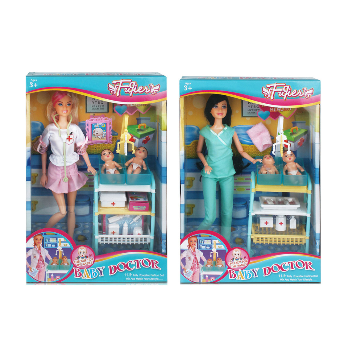 Bayer Interactive Doctor Baby Doll Set - 33cm, 24 Sounds, Soft Body With Medical Accessories