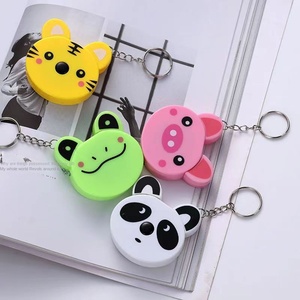 Mini Cinta Métrica de 1.5CM con Llavero de Animales Adorables, Cuchilla de Acero Inoxidable con Diseños de Tigre, Panda y Cerdo - Product Image 2