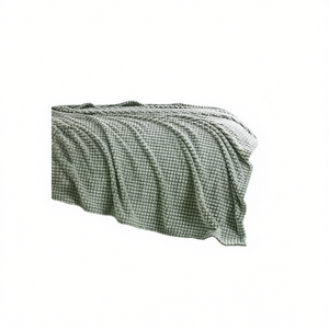 ผ้าห่มนุ่มลายแกะสลัก ขนาดควีนไซส์ 100% โพลีเอสเตอร์ ป้องกันขนร่วง ลายแจ็คการ์ด เรียบง่าย ใช้ได้ทุกฤดู - Product Image 1