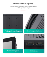 PC industriel sans ventilateur en aluminium, écran tactile étanche IP65, PC tout-en-un pour l'industrie 4.0, l'edge computing et l'usine intelligente