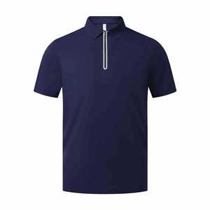 Polo Ligero de Manga Corta con Cuello de Media Cremallera para Hombre, de Secado Rápido, para Verano, Ropa de Trabajo, Tejido de Nylon, Ajuste Delgado, Uniforme Corporativo Dizzy - Product Image 4