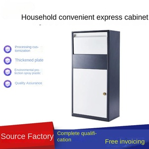 Family Express Cabinet Private Home Anti-Theft Waterproof IP68 PVC Parcel Box Outdoor Receipt <b>Locker</b> Large Wall-Mounted Delivery - Product Image 2