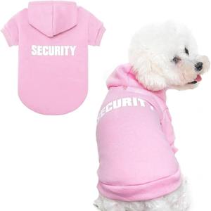 Venta caliente Diseñador Suministros para mascotas Ropa para perros Fleece Security Print Dog Hoodie - Product Image 2